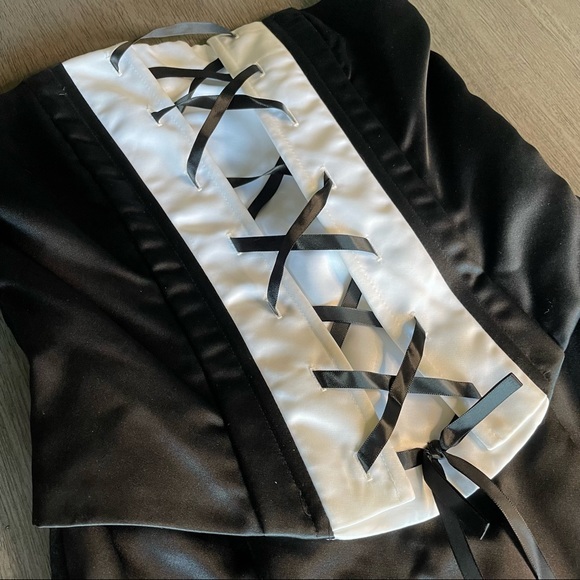 💛 Gunne Sax Black Corset Gown By Jessica McClintock Dress 2 - Picture 8 of 16